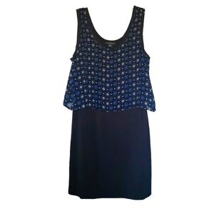 Metaphor Dress Black with Blue Small